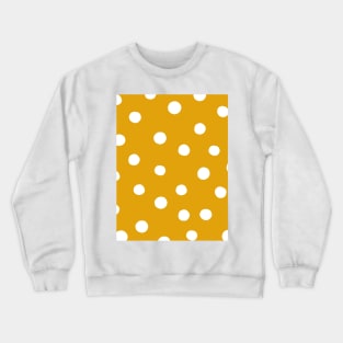 Random dots - yellow ochre Crewneck Sweatshirt